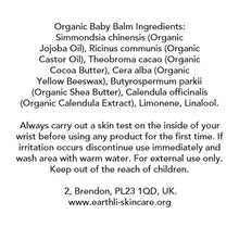 Load image into Gallery viewer, Organic Baby Balm 30ml