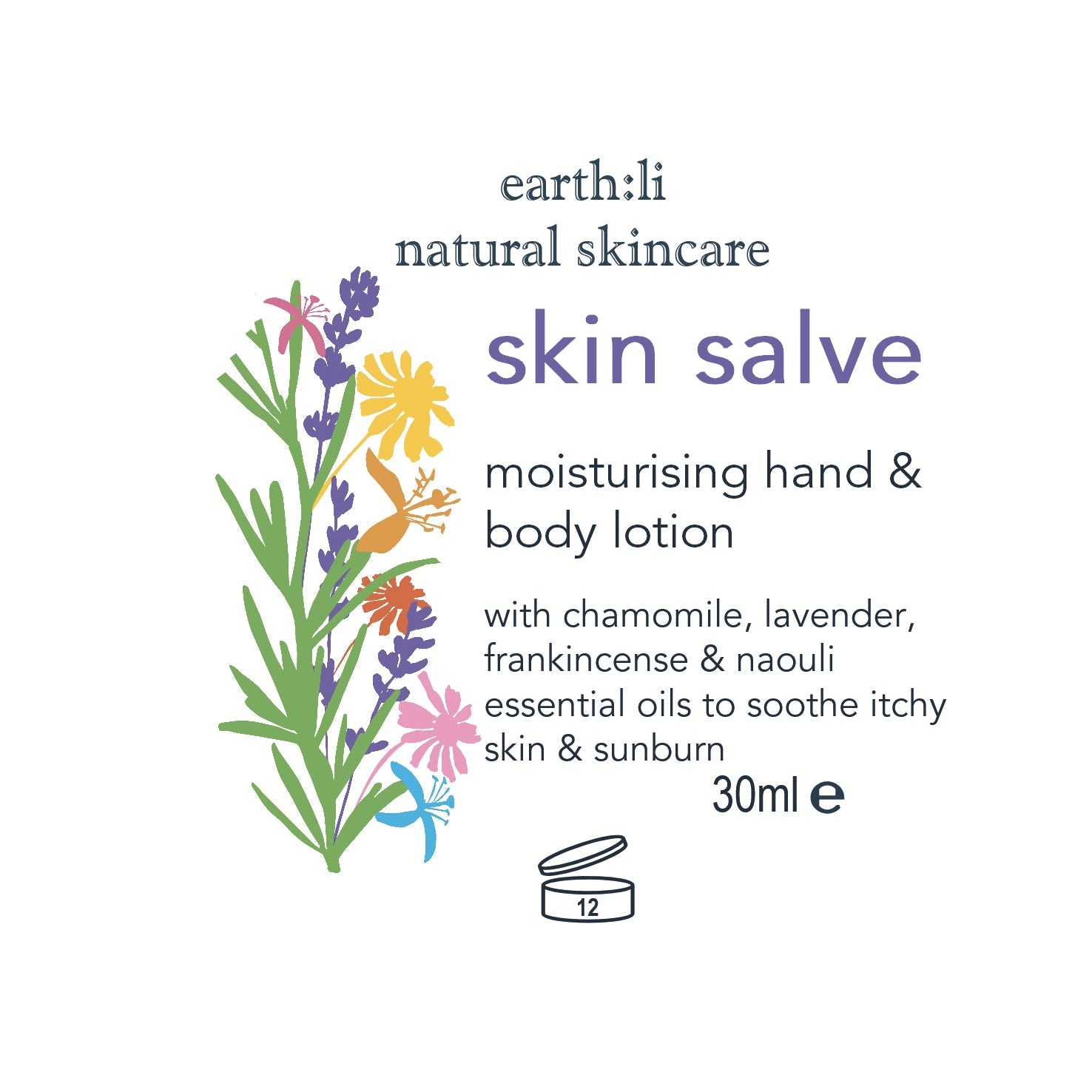 Skin Salve hand and body lotion 50ml pump