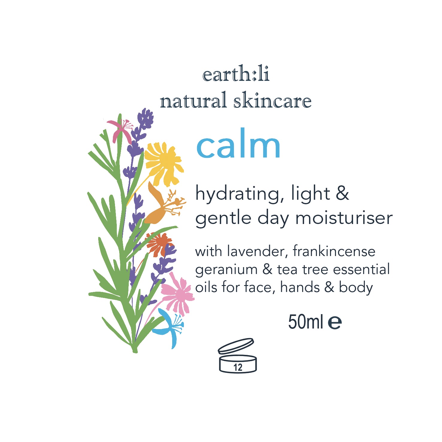 Calm Face, Hand and Body Lotion 50ml