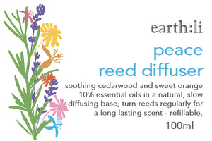 Peace reed diffuser