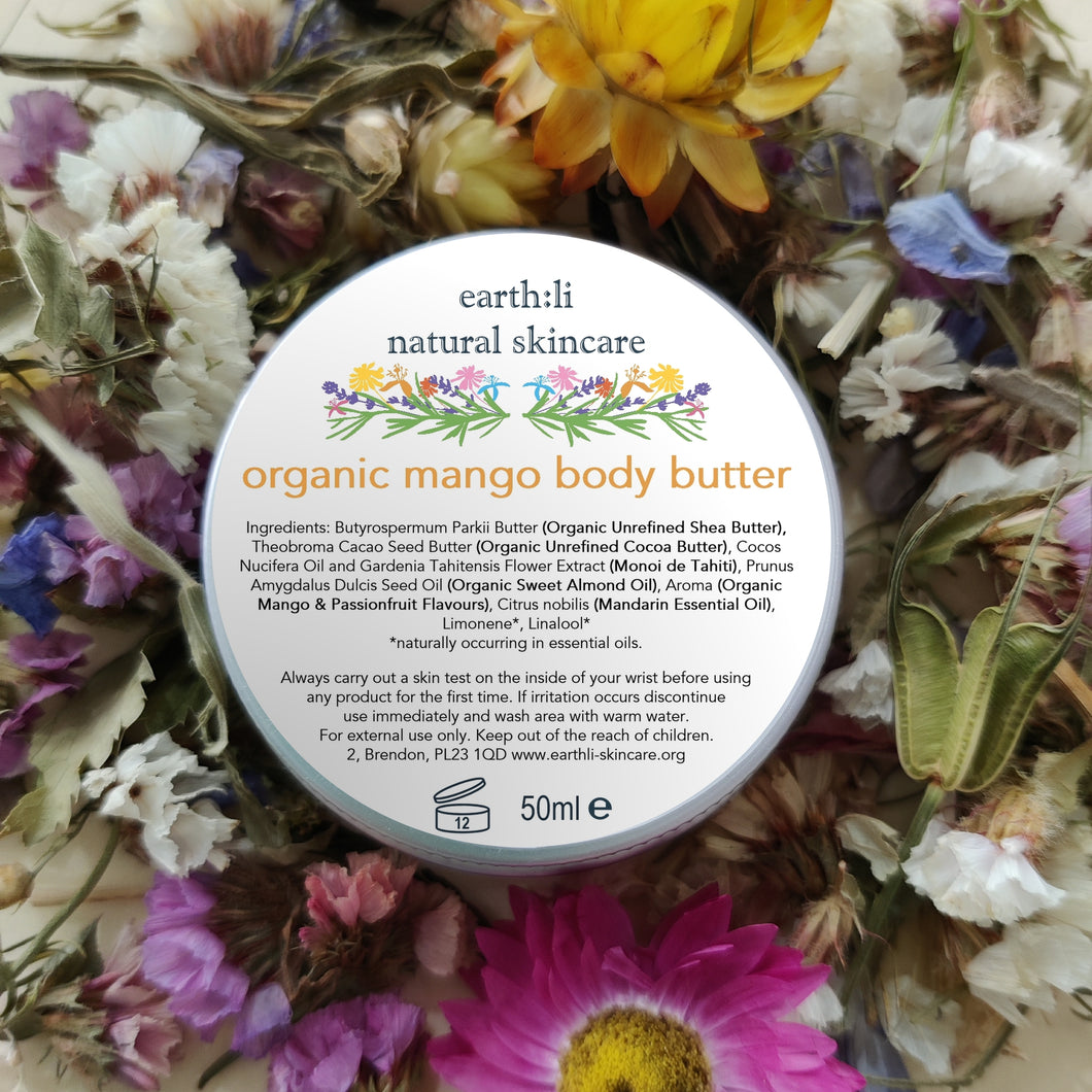 organic mango body butter 50ml