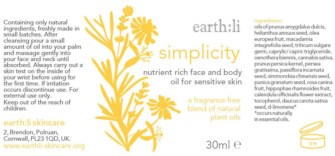 Simplicity Face and Body Oil